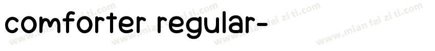comforter regular字体转换